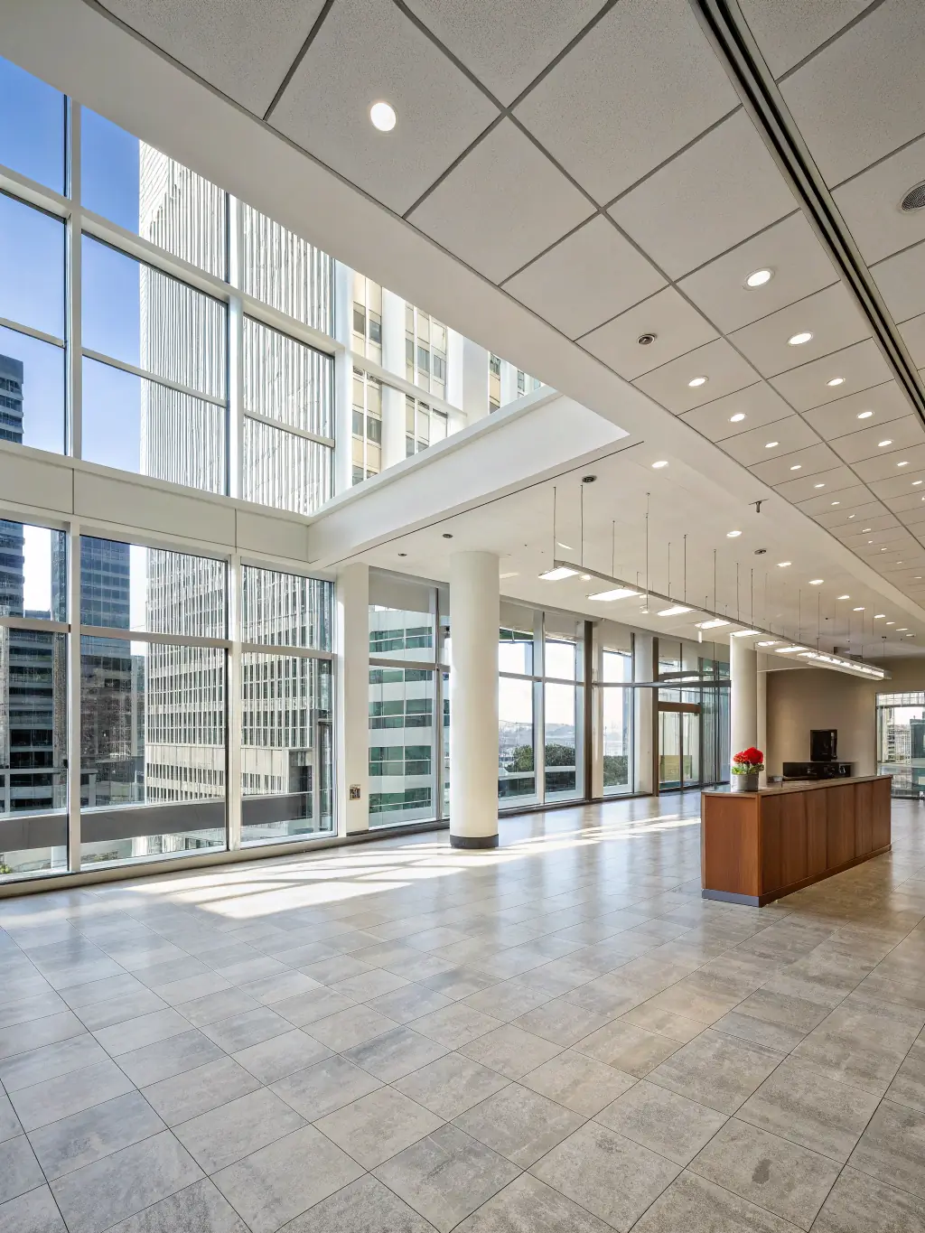 A fully equipped commercial space with high-quality finishes and efficient layouts, showcasing R&R Construction's comprehensive commercial fit-out services.